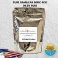 thumbnail image 2 of 99.9% Pure Fine Granular Powder Boric Acid, Half Pound, 1/2 Lbs, Create Your Own Solution, 2 of 2
