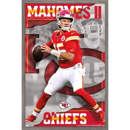 NFL Kansas City Chiefs – Patrick Mahomes II 22 Wall Poster 22.375 x 34 Framed
