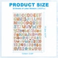 thumbnail image 2 of Uxcell 30 Sheets Letter Stickers, Small Vinyl Letter Number Stickers for Mailbox Decor, Morandi, 2 of 6