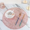 thumbnail image 3 of Zhangyh PVC Round Placemats Sets,Heat Resistant Table Mats,Waterproof Oilproof Dinning Place Mats for Morden Kitchen Dining Table, 3 of 4