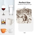 thumbnail image 6 of Lsque Western Desert Cowboys3 Pattern 4" Drink Coasters Set of 4, PVC Leather Absorbent Coasters, Table Coaster Set Decorative Coffee Cup Coasters Housewarming Gift -Square, 6 of 6