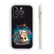 thumbnail image 1 of Da rienda suelta a tu personalidad: funda de teléfono plateada mate con ilustración de dibujos animados extravagantes para iPhone 15 Pro Max y otros modelos, 1 of 4