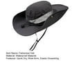 thumbnail image 7 of Fishing Hat Breathable Wide Brim Elastic Drawstring Sun Waterproof Outdoor Bucket Fishing Hat Camping Supply, 7 of 7