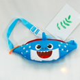 thumbnail image 5 of Bolsa Cute Kids Boys Girls Shark Hobos hombro cintura pecho Crossbody bolsas (azul) Ehuebsd Nuevos Originales, 5 of 5