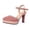 A Pink, variant on Wovix Women Ankle Cross Strap Pumps Platform Stiletto Dress High Heel Trendy Dress Shoes Gift For Her Daily Work Carnival