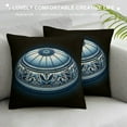 thumbnail image 3 of COMIO Throw Pillow Covers Home Décor Floor Pillows Cover for Couch Cushion Cover Decorative Pillowcase, Chinese Blue and White Porcelain Bottles, 3 of 5