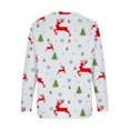 thumbnail image 5 of Costumes de Noël en Solde Mode Femmes Imprimé Manches Confortable Respirant Sweat-Shirt Col Rond Surdimensionné pour Femmes, 5 of 5