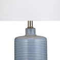 thumbnail image 2 of Bassett Mirror Classe Ceramic Table Lamp with Drum Shade in Blue, 2 of 3