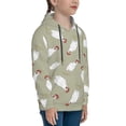 thumbnail image 3 of Fotbe Funny Chicken Pattern Youth Pullover Hooded Sweatshirt, Boys Hoodie, Kangaroo Pocket Hoodie for Kids Girls -X-Large, 3 of 6