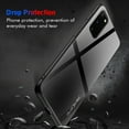 thumbnail image 3 of Dteck For Samsung Galaxy S20 6.2" Luxury 9H Tempered Glass+PC Panel+Soft TPU Border Back Phone Case Slim Cover ,Black, 3 of 6