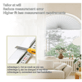 thumbnail image 4 of 2PCS C Half Circle Window Shades Cordless Non-Woven Self Adhesive Shades Temporarily Window Blinds Cover Easy to Cut Install 60CM, 4 of 9