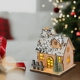 thumbnail image 7 of Mecorevxz Christmas Ornaments Christmas Decorations Luminous Wooden Houses LED Wooden Christmas Houses Christmas Desktop Ornaments, 7 of 7