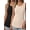 Black-Beige, variant on 2 Pack Tank Tops for Women Crew Neck Sleeveless Tops Dressy Casual Loose Fit Summer Shirts