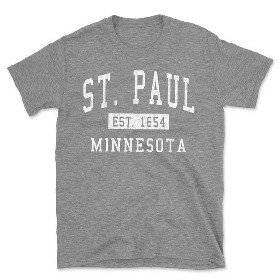 St. Paul Minnesota Classic Established Men's Cotton T-Shirt