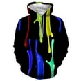 thumbnail image 2 of DDAPJ pyju Men's Novelty Print Hoodie Stylish Graphic Sweatshirt for Men Big and Tall Kangaroo Pocket Hoodies Lightweight Drawstring Pullover Tops Blue XXL, 2 of 4