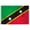 2x3 ft Nylon Flag, variant on AGAS St Kitts Flag 4x6 inch - 11" Plastic Pole 100% Outdoor Polyester Stitched Edges St Kitts Mini Flag on a Stick