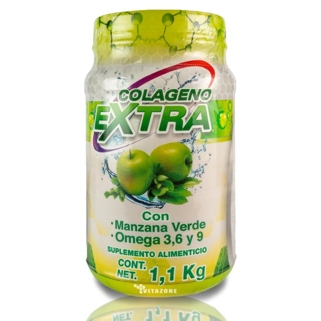 Colágeno Extra Coenzima Q10 Omegas 1.1 kg Manzana Sanabi Sanabi SANABICOLAGENOEXTRAMANZAVERDE