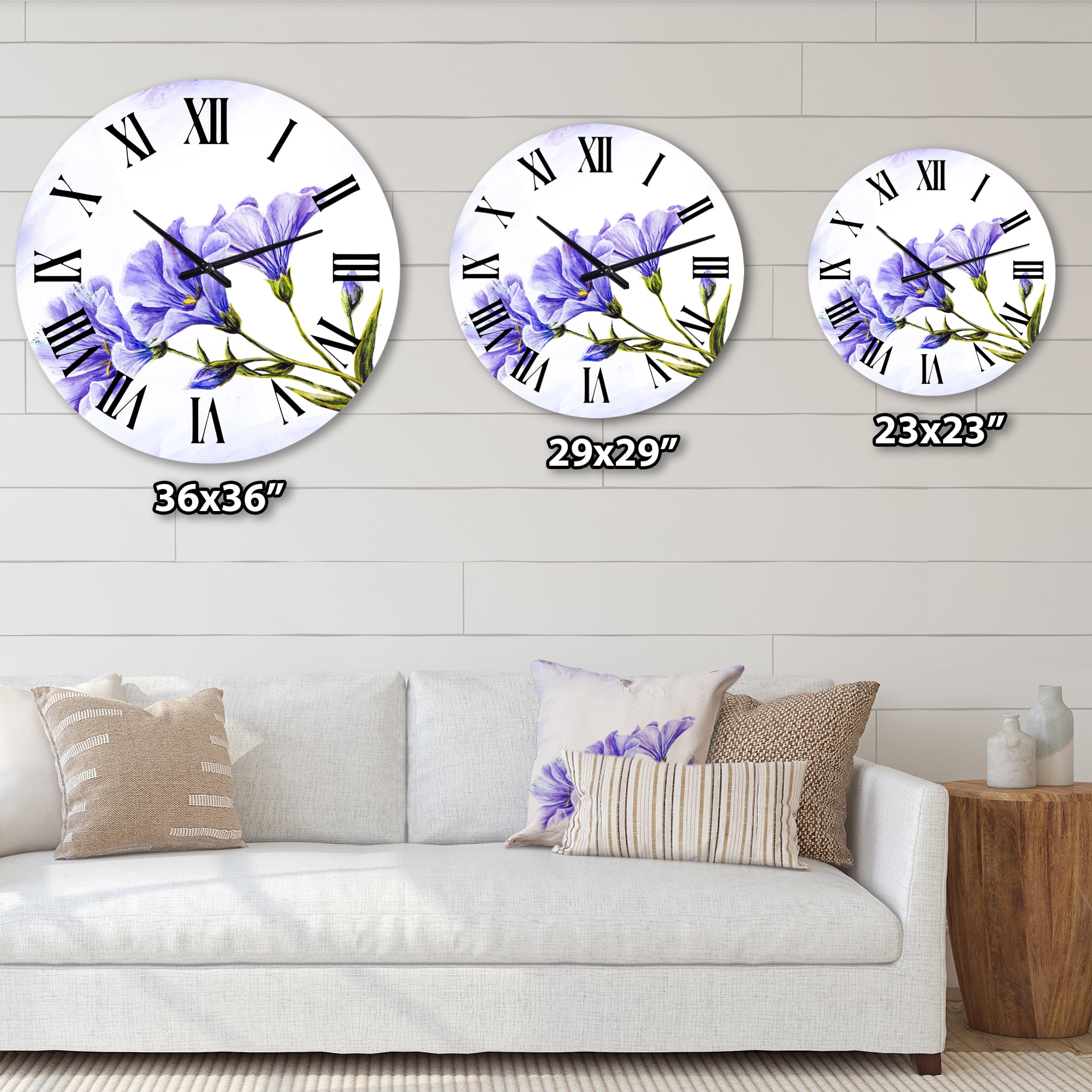 Designart 1 in Quartz Traditional Wall Clock