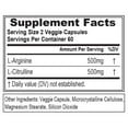 thumbnail image 3 of Evlution Nutrition L-Arginine + L-Citrulline - Endurance + Workout Performance Supplement - 1000mg Complex - Vasodilation + Nitric Oxide Support - Vegan + Gluten Free Capsules - 60 Servings, 3 of 4