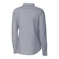 thumbnail image 3 of Women's Cutter & Buck Charcoal Charlotte Knights Stretch Oxford Long Sleeve Tri-Blend Button-Up Dress Shirt, 3 of 3