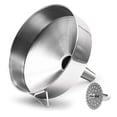 thumbnail image 1 of Embudo de Acero Inoxidable con Colador Desmontable para Cocina de Grado Alimenticio, 1 of 7