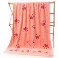thumbnail image 1 of Toalla de baño de microfibra absorbente con estampado de cabeza de conejo de dibujos animados, toalla de playa para adultos, suave y sin pelusa, 1 of 6