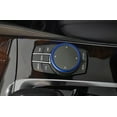 thumbnail image 6 of Xotic Tech JDM Metal Aluminum Center Console iDrive Multimedia Controller Knob Decor Ring Cover for BMW Blue, 6 of 7