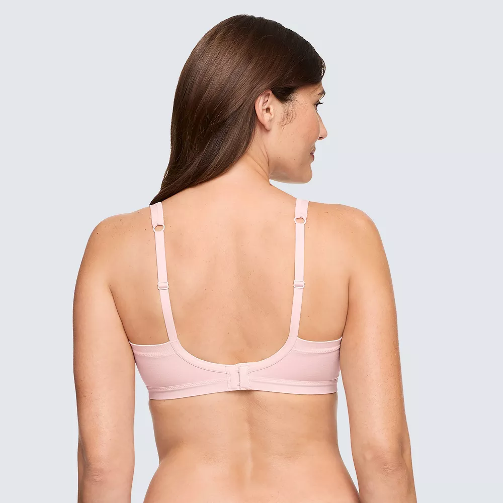 Warners Simply Perfect Underarm Smoothing with Seamless Stretch Wireless Lightly Lined Comfort Bra RM3911T Color-Rosewater, Size S-XXL