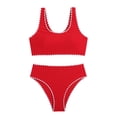 thumbnail image 3 of lnmuld Girls' Two Piece Bikini Swimsuit Set Cute Beach Bathing Suit Kids Casual Swim Wear Size:9-10 Years, 3 of 5