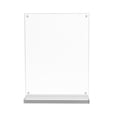thumbnail image 3 of FixtureDisplays® 5X7" Clear Acrylic Picture Frame Magnetic Sign Holder Menu Holder 5.99x8.29x2" 19036, 3 of 6