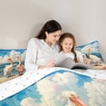 thumbnail image 5 of Feelyou Tropic Pelicans Teen Twin Comforter Sets, Summer Holiday Bedding Set, 2-Piece, 5 of 8