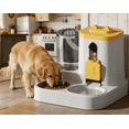 thumbnail image 3 of 2-in-1 Automatic Pet Feeder & Water Dispenser 2L Food 1L Water Large Capacity Gravity Self Feeding Bowl Anti-Overflow Siphon Waterer Easy to Clean for Dogs & Cats Indoor Outdoor Use, 3 of 6
