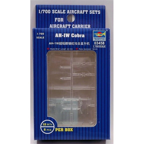 Trumpeter 3458 AH-1W Cobra Helicopter Set for 1/700 Scale Model Ships