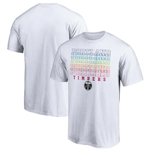 Men's White Portland Timbers City Pride T-Shirt