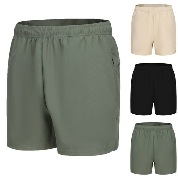 AXXD Men Cargo Shorts Summer Casual Fashion Sports Quick-dry Elastic Side Pocket Mid-waist Shorts Clearance