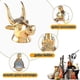 thumbnail image 2 of Guitar Holder Wall Hanger Bull Art Guitar Ukulele Guitar Hanger Wall Holder Stand for Guitar Ukulel, 2 of 5