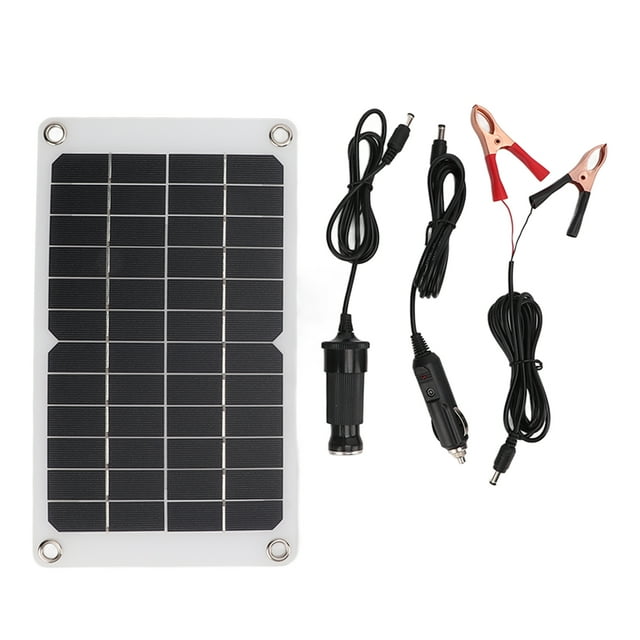 Cargador de batería solar portátil de silicio monocristalino de 7,8 W y 12 V para exteriores.