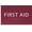 Burgandy, variant on ADA CENTRAL SIGNS - 6" X4" First Aid Sign - ADA Compliant Tactile Graphics Grade 2 Braille Text Health Safety Signs| Star of Life Emergency Wall Signs for Schools, Offices, Apartments, and Businesses