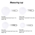 thumbnail image 2 of ziyahi Stainless Steel Measuring Cups Measuring Spoons Kitchen Baking Cooking Tools Set white Measuringcup 1Set, 2 of 6