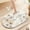 C, variant on Vintage Fantasy Floral Diatomite Earth Bath Mat Non-Slip Shower Rugs Spring Summer Super Absorbent Quick Dry Plant Bathroom Floor Mat Household Bedrooms Doormat Washable Style C