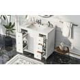 thumbnail image 4 of Kidkapers 36" White Bathroom Vanity with Undermount Sink, Resin Basin, 1 Door, 4 Drawers, Adjustable Shelves, Easy Assembly. Multipurpose Storage Solution., 4 of 5