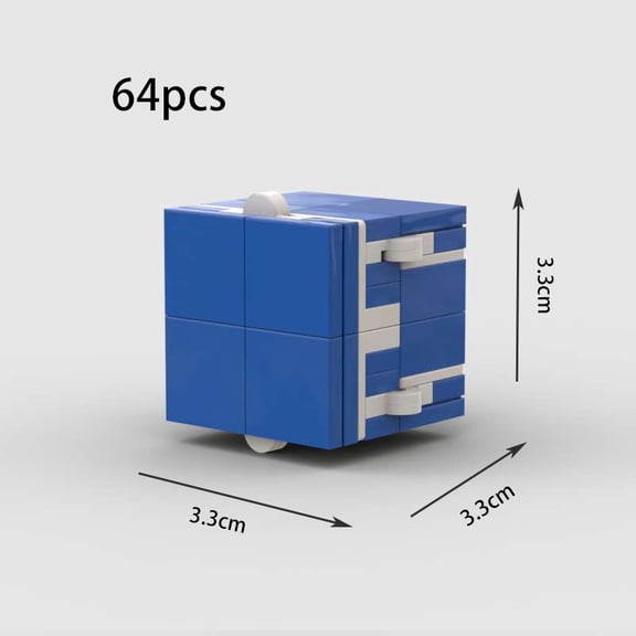 MOC Infinity Magic Flip Cubes Finger Toys Puzzle Stress Relief Anxiety Hand Game Building Blocks Kids Gift DIY Decompression