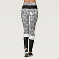 thumbnail image 5 of Pantalones estampados de Navidad Gibobby personalizados para mujer mallas ajustadas Silver XL, 5 of 5