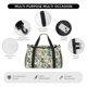 thumbnail image 4 of Fotbe Tropical Flowers Bolsa de Viaje con Estampado, Bolsa de Fin de Semana para Mujer con Compartimento para Zapatos, Bolsa de Gimnasio con Bolsillo Húmedo, 4 of 7
