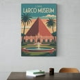 thumbnail image 6 of Pyramid Architecture Wall Art Larco Museum Peru Retro Travel Poster Lima Adobe Gardens Print Poster, 6 of 8
