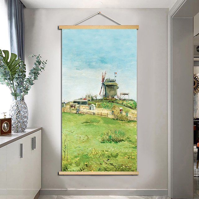 1pc, Canvas Wall Art, Landscape Oil Painting Canvas Spray Painting For Living Room Bedroom Study Decoration, Holiday Gift, 19*39inch