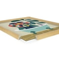 thumbnail image 3 of Blake Mid Century Modern Lion in Bathtub 18 in x 24 in Framed Painting Art Prints, by Kate and Laurel, 3 of 6