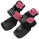 thumbnail image 2 of Protective Dog Shoes Winter Dog Boots for Dogs Black Cotton Rubber Material Prevent Dirt 4Pcs, 2 of 4