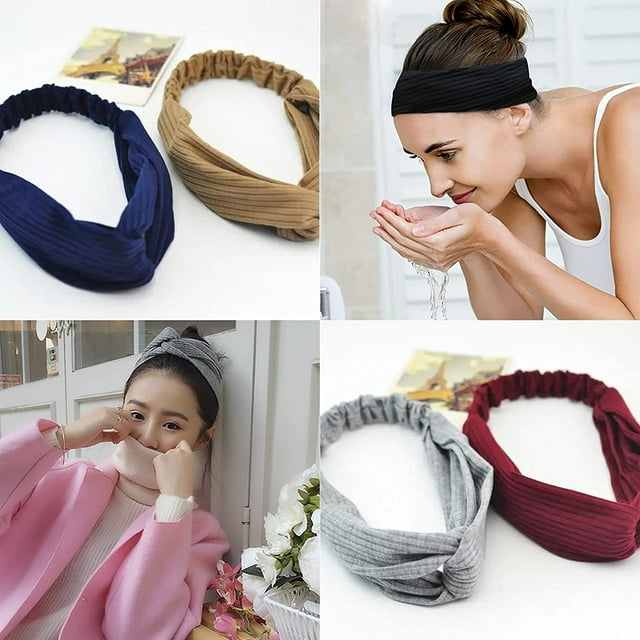 Diademas bohemio HUOGUO Twisted para mujer, a la moda, para acceder al cabello.