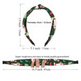 thumbnail image 4 of 4 PCS Christmas Cross Knotted Head Hoop Women's Wide Headbands Santa Claus Christmas Snowman Deer Tree Knotted Hair Band For Women And Girls, One Size, 4 of 10
